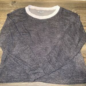 Nine West Womens Sleepwear Shirt Long Sleeve Boat Neck Stretch Pink Sz Med. 6